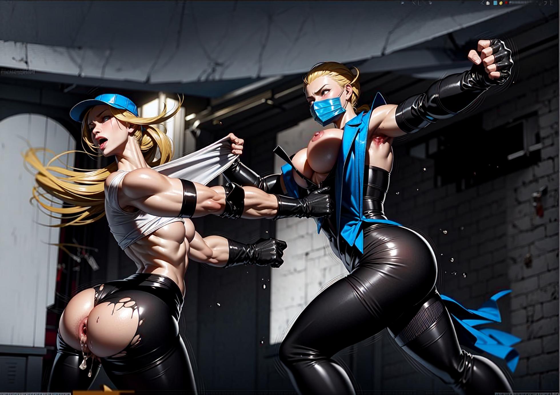 RYONA wrestling : Sonya Blade vs Frost [AI generated] (inspired from Van Brand works) - Page 2