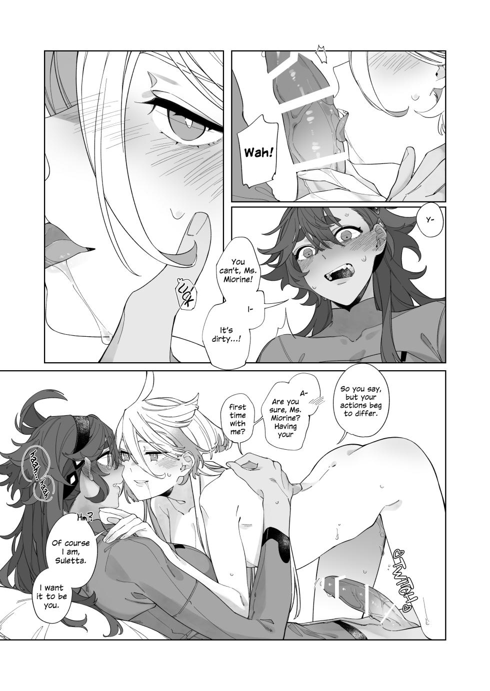 [Chunyujingshitian (ZhuoTian)] Kiss no Ato Nani ga Shitai? | After Kissing, What Else Do You Want to Do? (Mobile Suit Gundam: The Witch from Mercury) [English] - Page 22