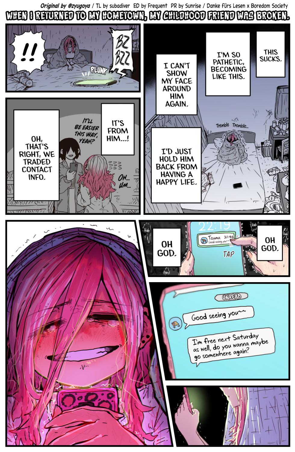 [Zyugoya] When I Returned to My Hometown, My Childhood Friend was Broken (MainStory+FANBOX) [English] (Ongoing) - Page 10