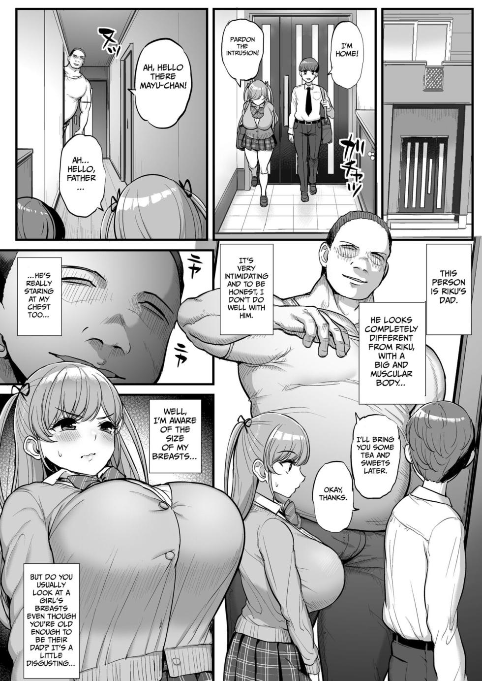 [Sanman Sanzen Koiking (Tyranu)] Minimum Kanojo wa Oyaji no Seidorei [English] [MTL] (1 &2) - Page 3