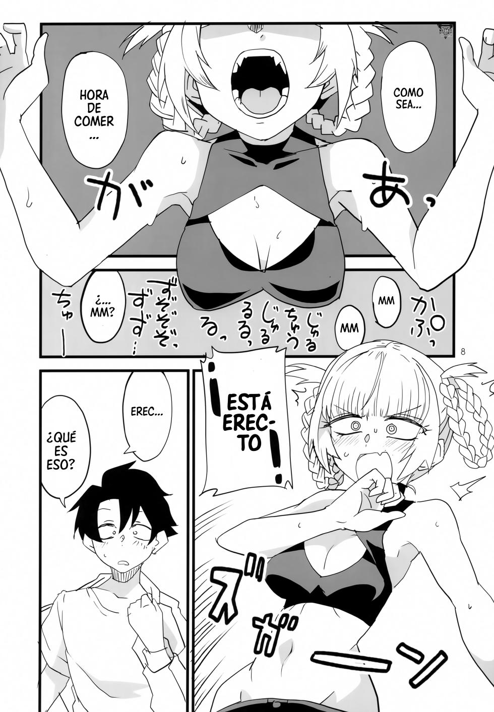[BlueMage (Aoi Manabu)] Soineya no Uta | Canción Para Dormir Juntos (Yofukashi no Uta) [Digital] [Spanish] [Mister Nugget] - Page 7