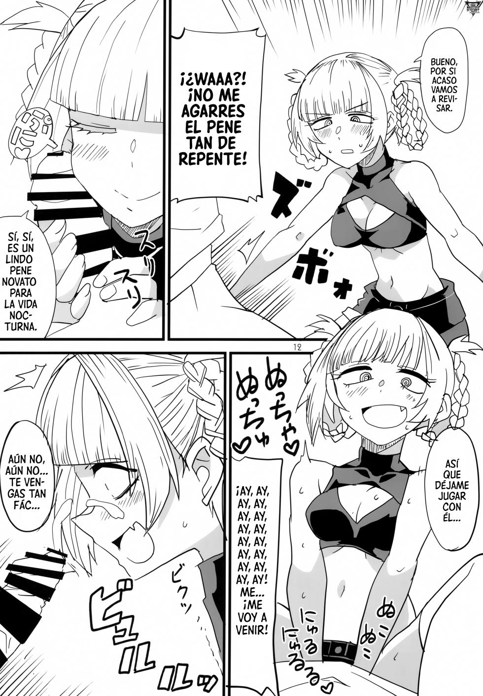 [BlueMage (Aoi Manabu)] Soineya no Uta | Canción Para Dormir Juntos (Yofukashi no Uta) [Digital] [Spanish] [Mister Nugget] - Page 11