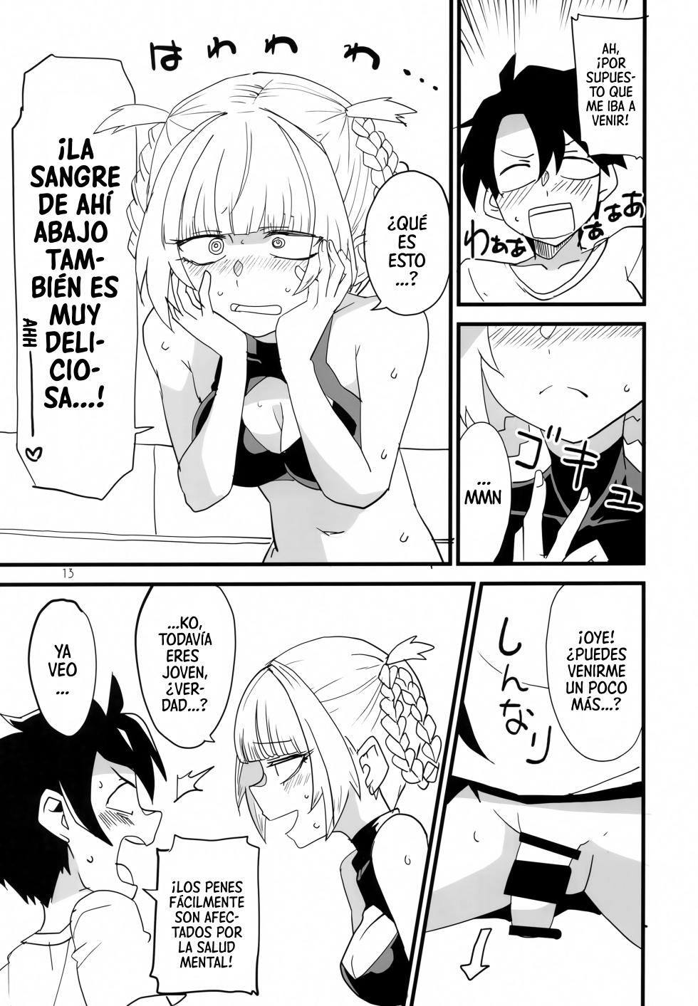[BlueMage (Aoi Manabu)] Soineya no Uta | Canción Para Dormir Juntos (Yofukashi no Uta) [Digital] [Spanish] [Mister Nugget] - Page 12