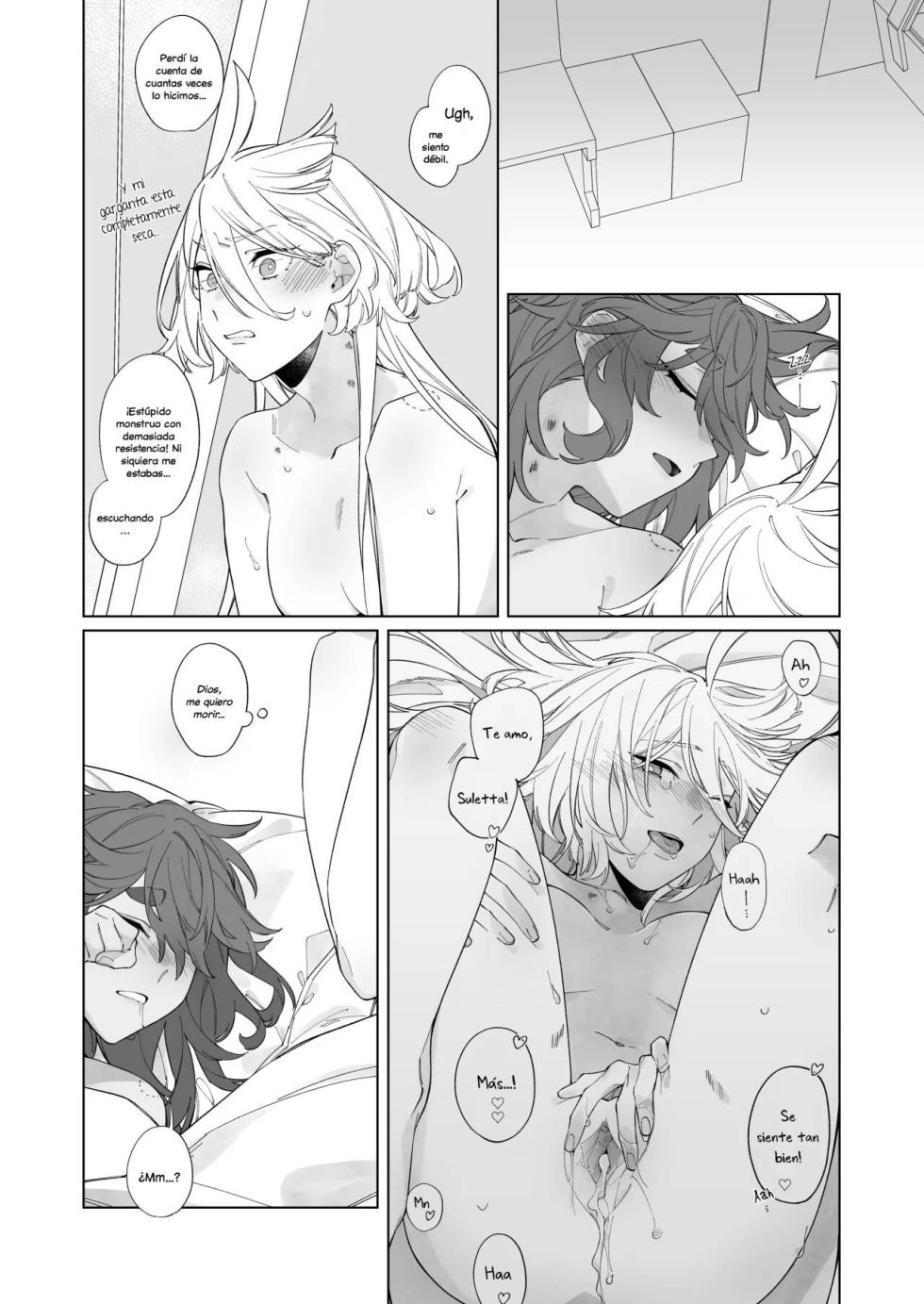 [Chunyujingshitian (ZhuoTian)] Kiss no Ato Nani ga Shitai? (Mobile Suit Gundam: The Witch from Mercury) [Spanish] [Traducciones independientes] [Digital] - Page 32