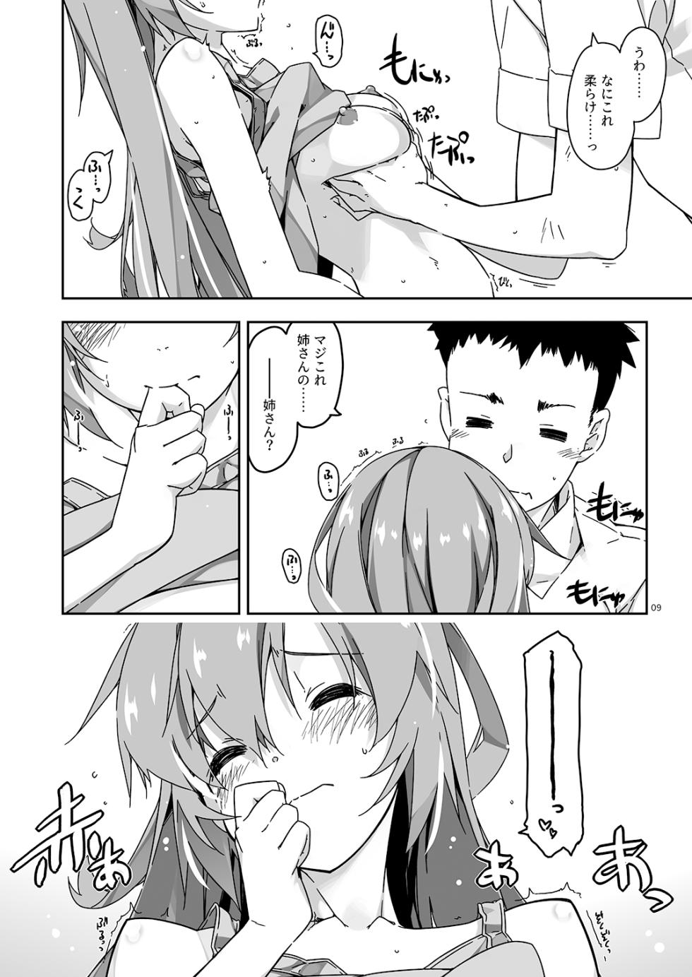 [Angyadow (Shikei)] Anekibun no Oppai Seichou Kakunin [Digital] - Page 9