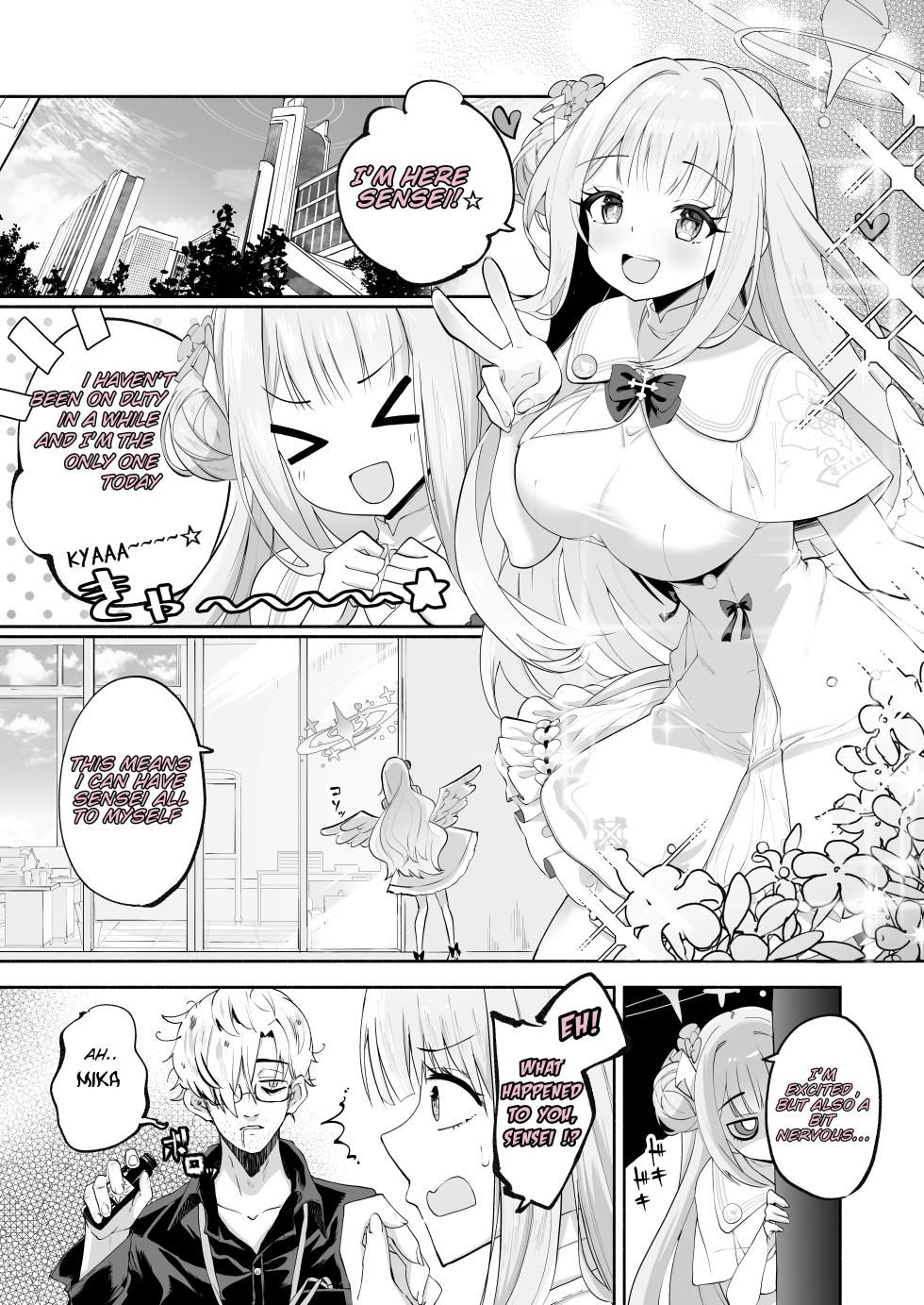 [Hatogoya (Hatoharu)] Hoshi no Izumi wa Amai Yuuwaku | The Sweet Temptation of the Starry Fountain (Blue Archive) [English] [Fos1x]  [Digital] - Page 4