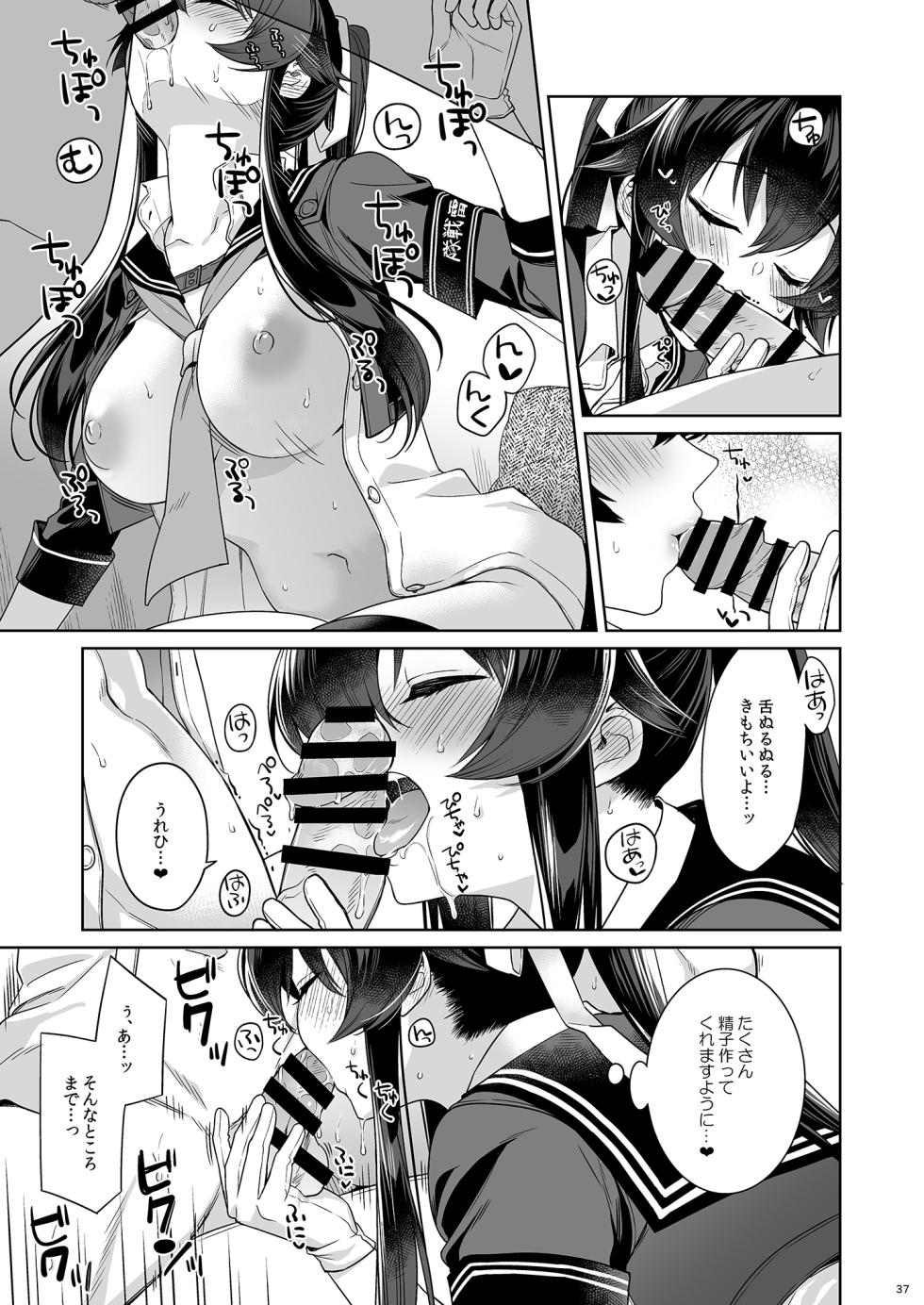 (C100) [Rosapersica (Ichinomiya)] Yoru Yahagi -14- Saiai no Saishinei, Kai Ni ni Naru (Kantai Collection -KanColle-)（DL） - Page 37
