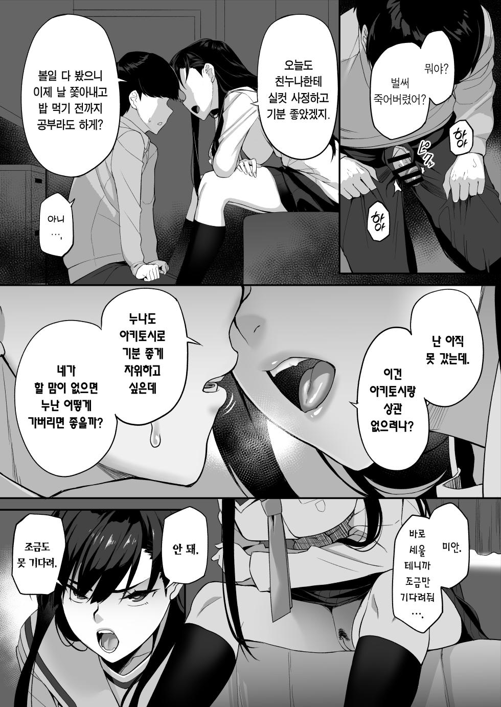 [Ishizuchi Kamaboko (Ishizuchi Ginko)] Yuutousei no Nee-san to Honki no Sex de Kyoudai Kankei o Owaraseru Hanashi | 우등생 누나랑 진심으로 섹스해서 남매관계를 끝내버리는 이야기 [Korean] [Team Edge] - Page 22