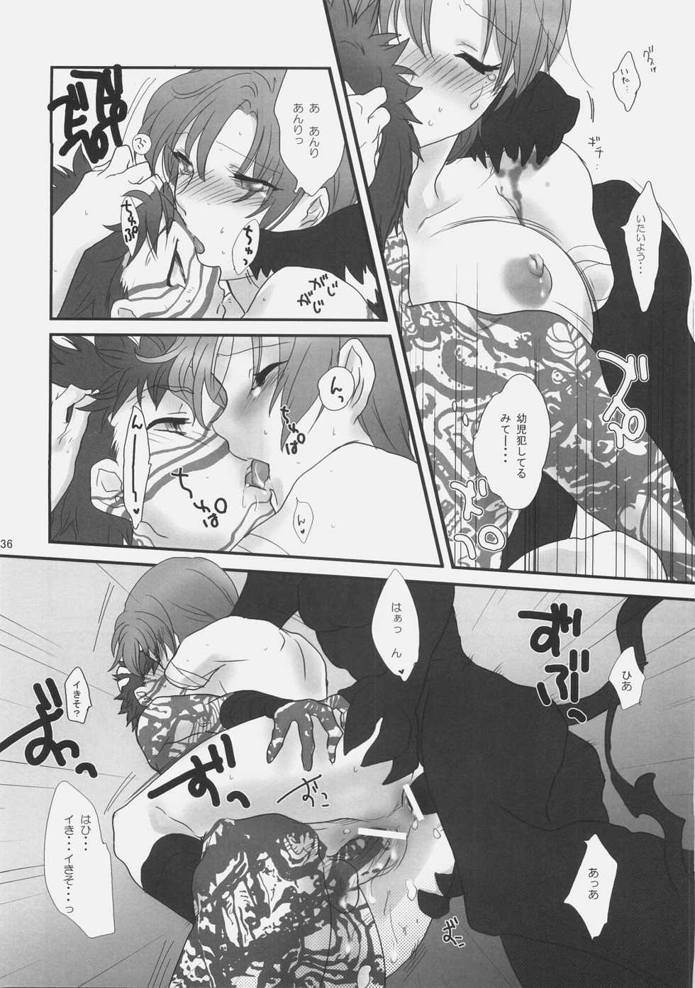 (C71) [Gokudoudaigensui (Noriaki Kayama)] Kaikin! Goshujin-sama. (Fate/hollow ataraxia) - Page 35