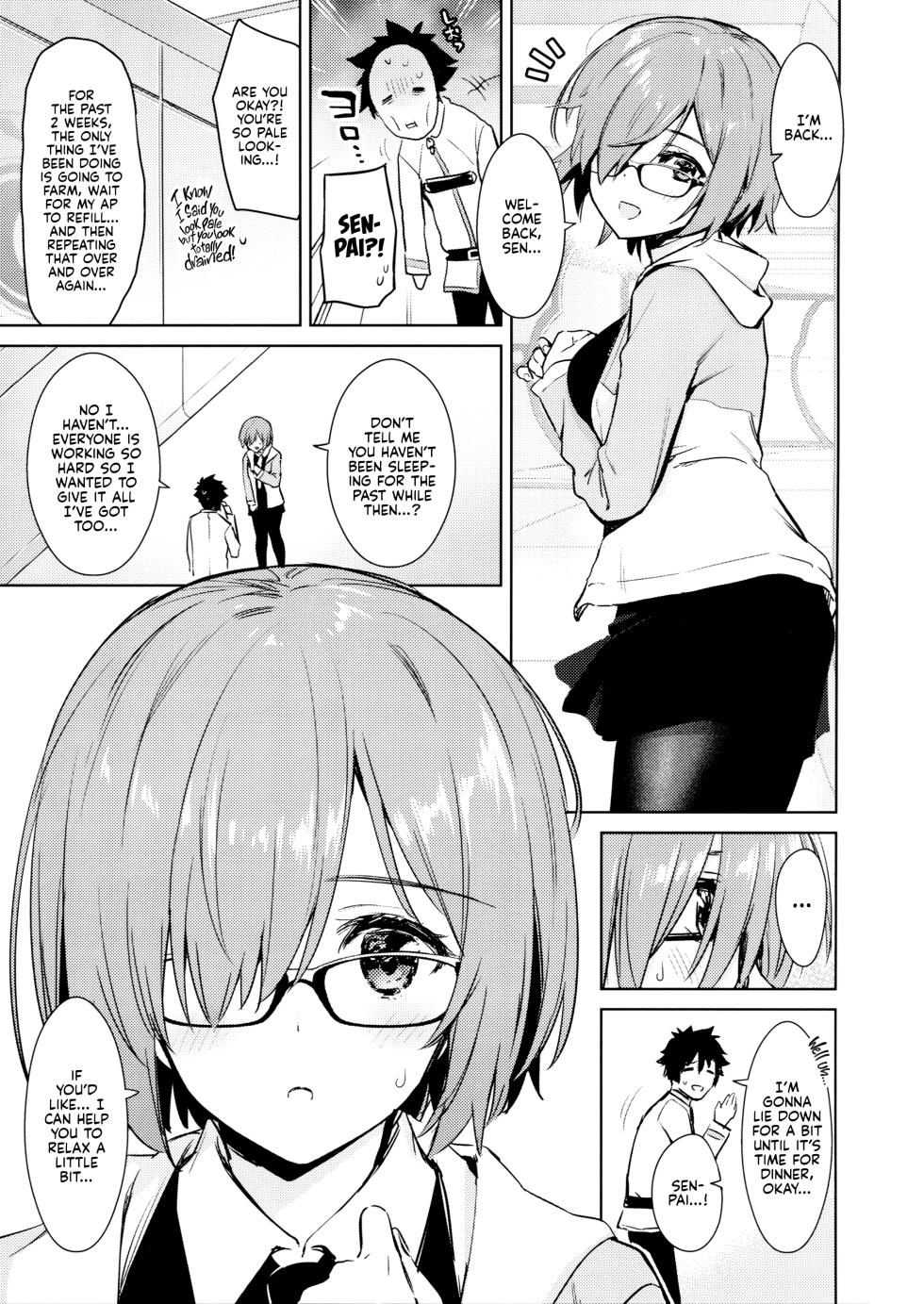 (C94) [Amakuchi Syoujo (Umakuchi Syouyu)] MASH, HORNY, MASH (Fate/Grand Order) [English] [Kyuume] - Page 2