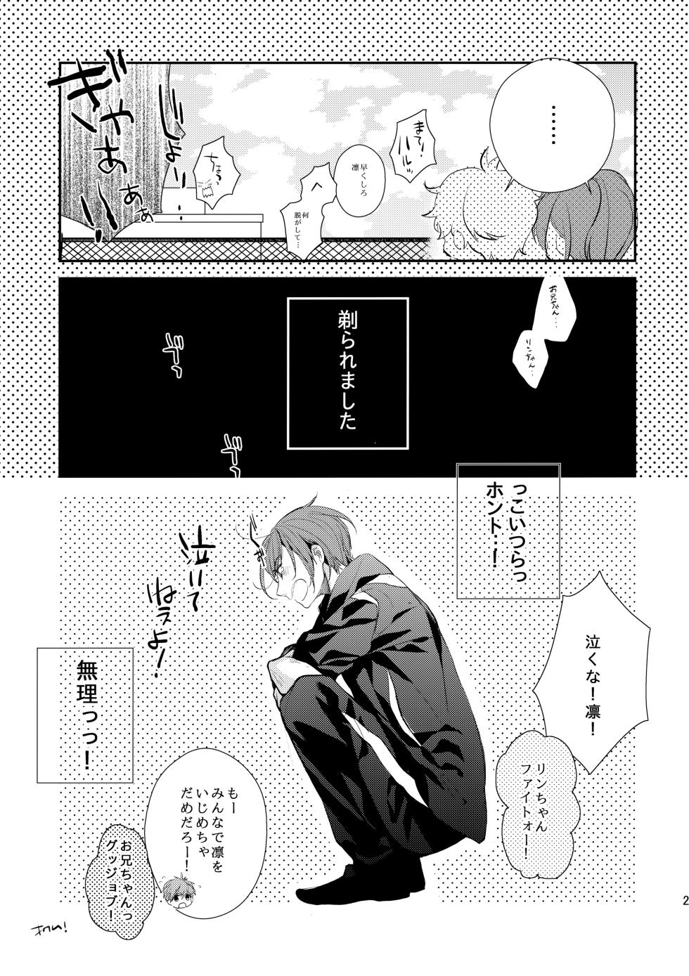 (Renai Free Style! Osaka Taikai) [mocchi (Kashiwagi)] Honto Muri! (Free!) - Page 20