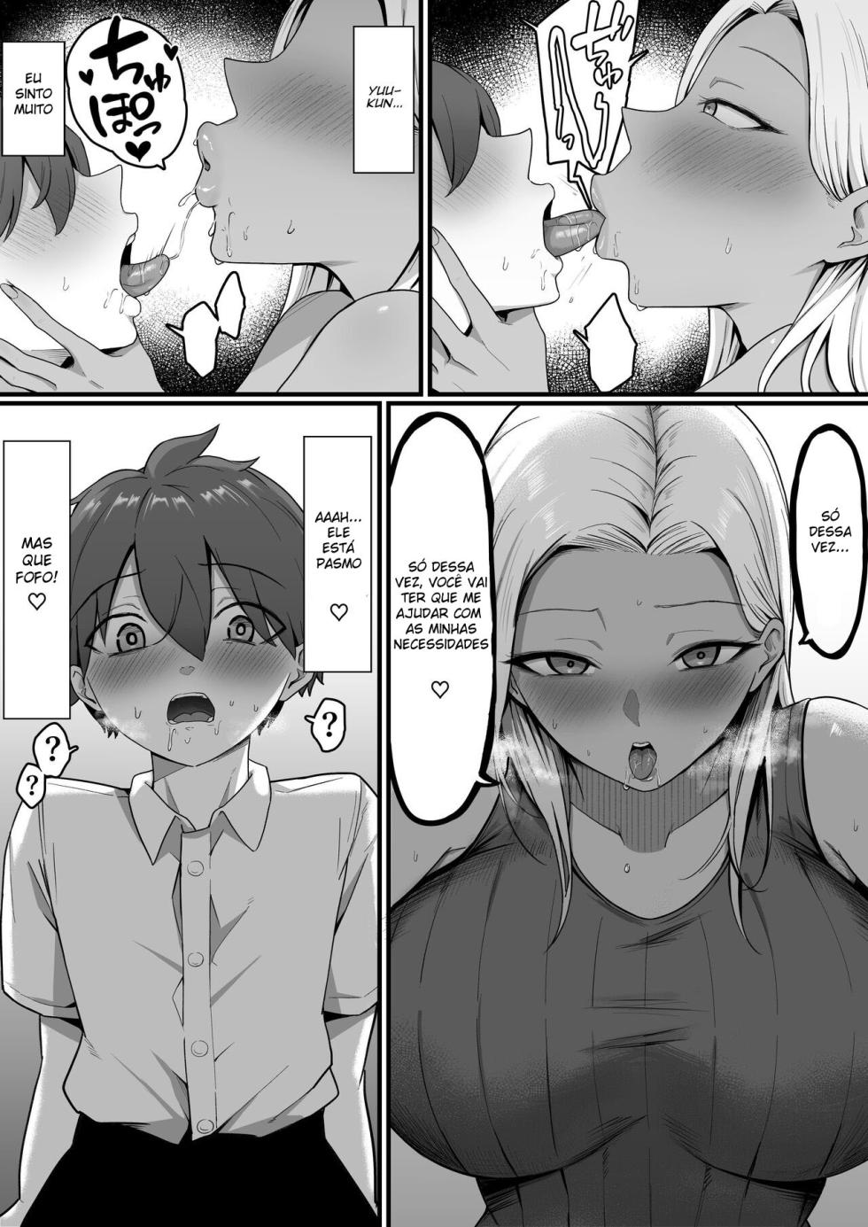 [Shirasudon] Kinjo no Gal Mama ni Kuwareru! | Devoured By The Gal Mama In My Neighborhood! [Portuguese] - Page 23
