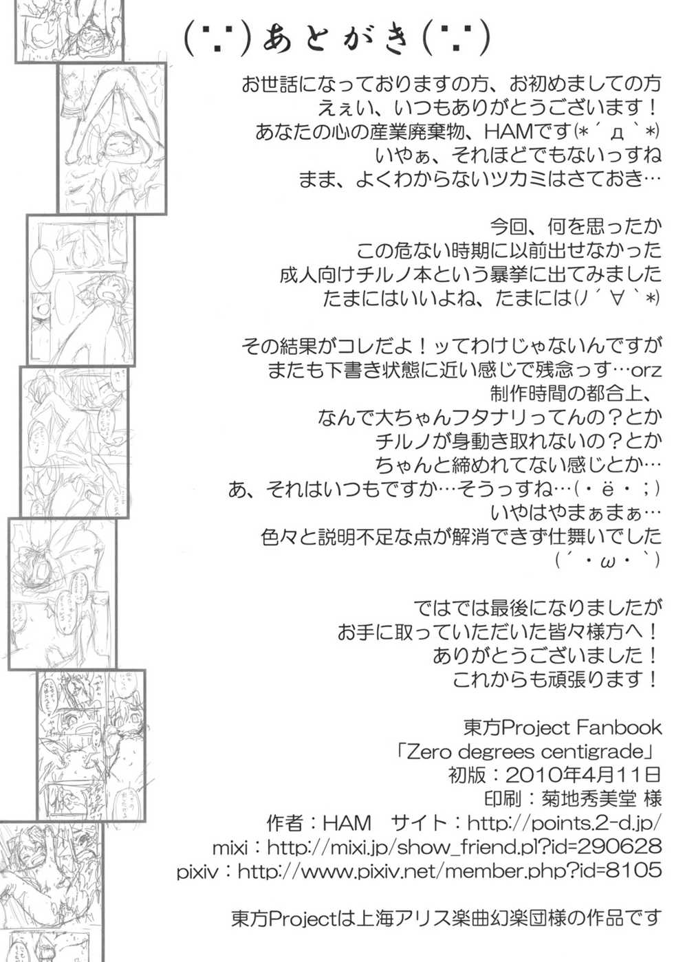 (Meikasai 2) [Points (HAM)] Zero degrees centigrade (Touhou Project) - Page 22