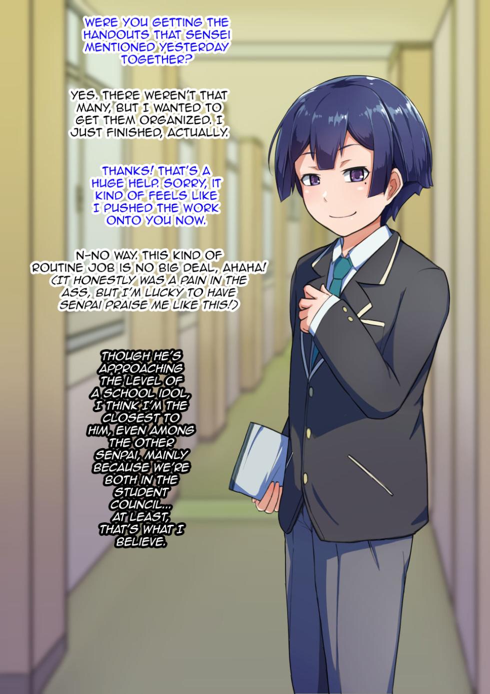 [Hagurumarokuro (Silver Radish)] Otokonoko to xx No. 3 ~Kasshoku Inbi na Doukyuusei vs Seijitsu Karin na Seitokaichou~ [English] [mysterymeat3] - Page 4
