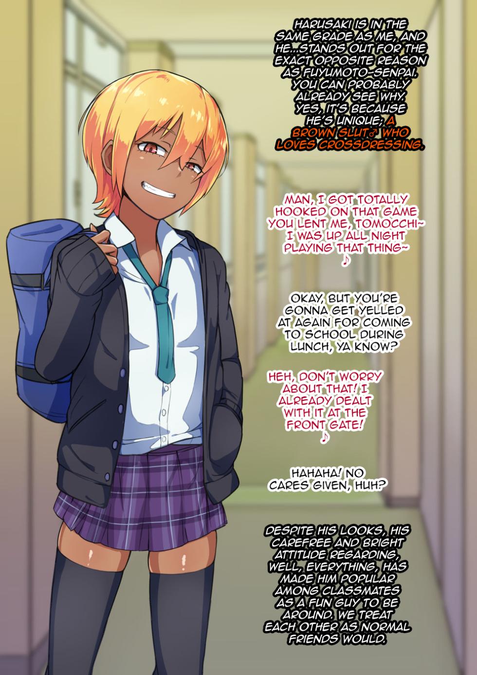 [Hagurumarokuro (Silver Radish)] Otokonoko to xx No. 3 ~Kasshoku Inbi na Doukyuusei vs Seijitsu Karin na Seitokaichou~ [English] [mysterymeat3] - Page 7