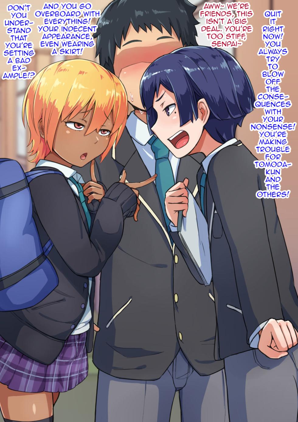 [Hagurumarokuro (Silver Radish)] Otokonoko to xx No. 3 ~Kasshoku Inbi na Doukyuusei vs Seijitsu Karin na Seitokaichou~ [English] [mysterymeat3] - Page 10