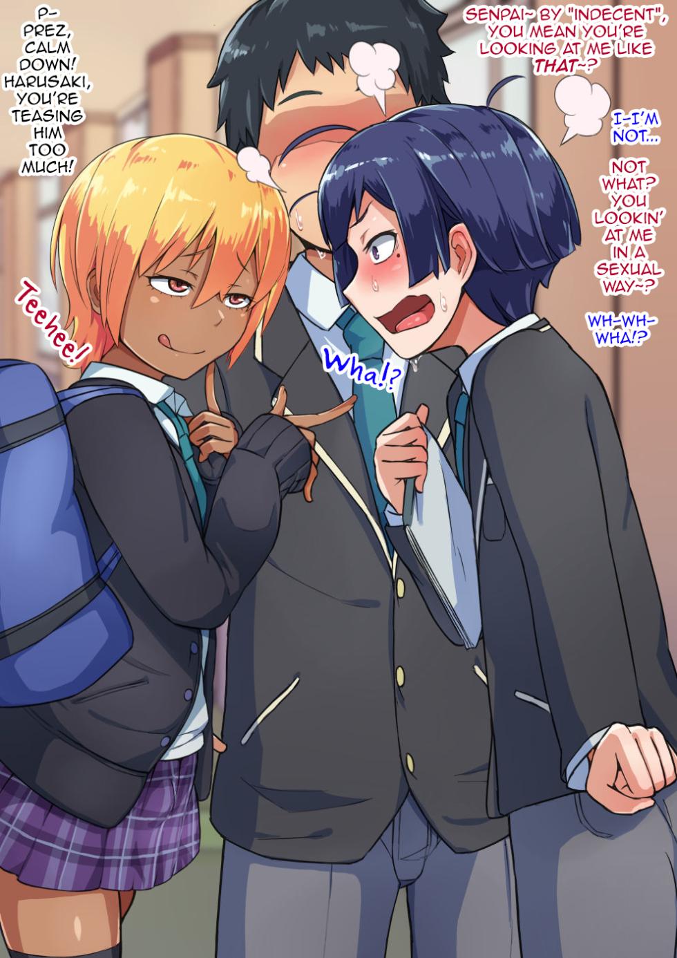 [Hagurumarokuro (Silver Radish)] Otokonoko to xx No. 3 ~Kasshoku Inbi na Doukyuusei vs Seijitsu Karin na Seitokaichou~ [English] [mysterymeat3] - Page 11