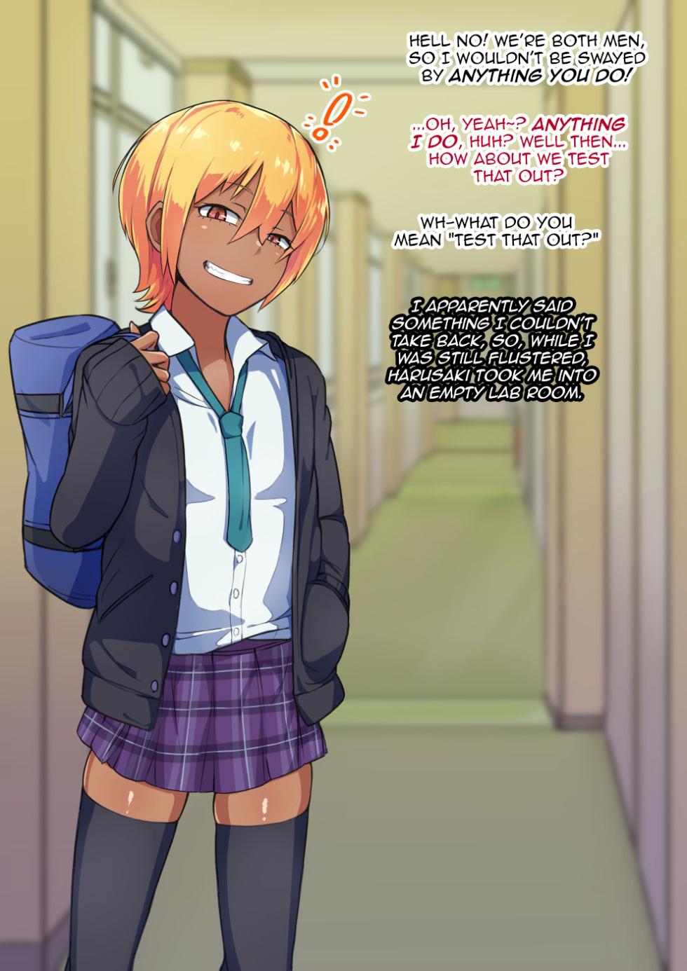 [Hagurumarokuro (Silver Radish)] Otokonoko to xx No. 3 ~Kasshoku Inbi na Doukyuusei vs Seijitsu Karin na Seitokaichou~ [English] [mysterymeat3] - Page 16