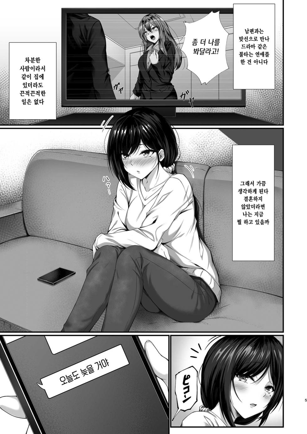 [7 Rensa (Minekami Aya)] Hontou ni Uwaki o suru no wa Kouiu Tsuma (Onna) | 정말로 바람을 피우는 건 이런 아내(여자) [Korean] - Page 4