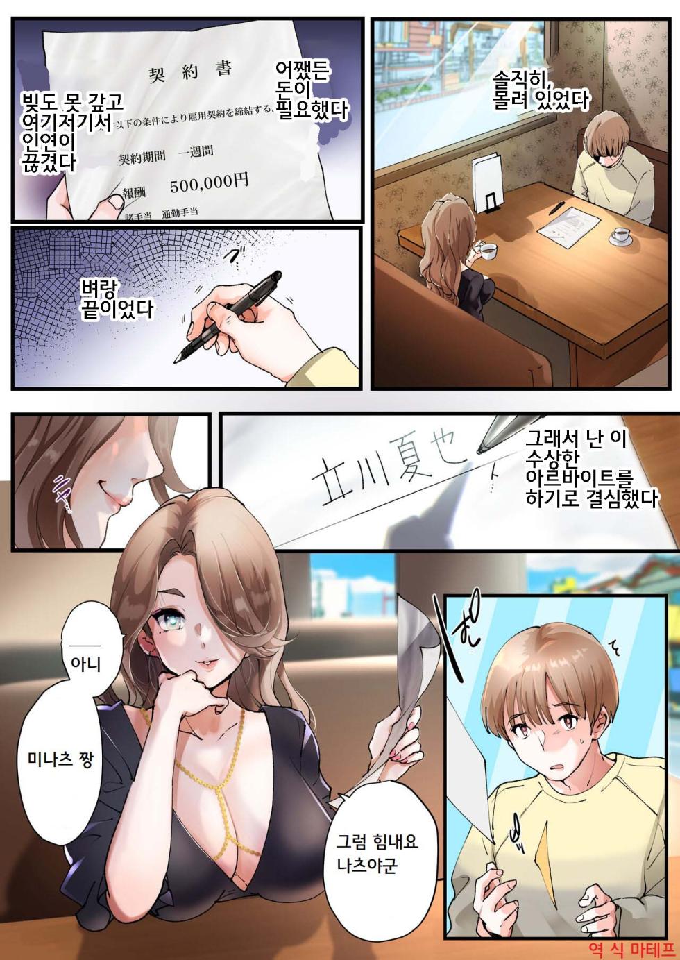 [Amuai Okashi Seisakusho (Tsukumaru)] TS Shite Papa no Ecchi na Musume ni naru Beit Soshite Musume Ochi suru made ga Set | TS해서 파파의 야한 딸이 되는 아르바이트 그리고 딸로 타락할 때까지가 세트♥ [Korean] - Page 2