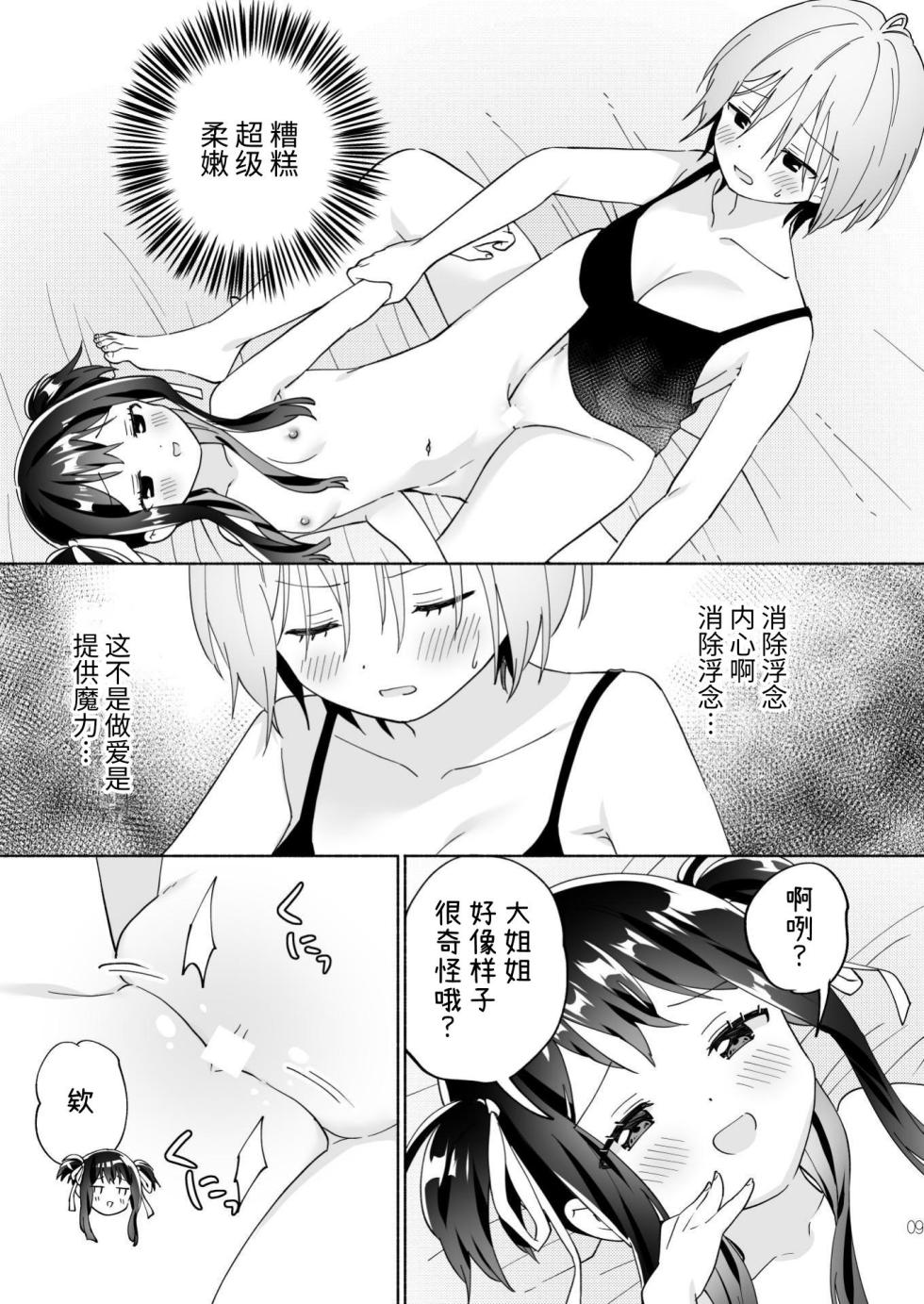 [Gutsutoma (Tachi)] Mesugaki Mahou Shoujo to Noukou Yuri Wakara Sesshoku | 和雌小鬼魔法少女进行浓厚百合调教接触 [Chinese] [YuriOnly] [Digital] - Page 9