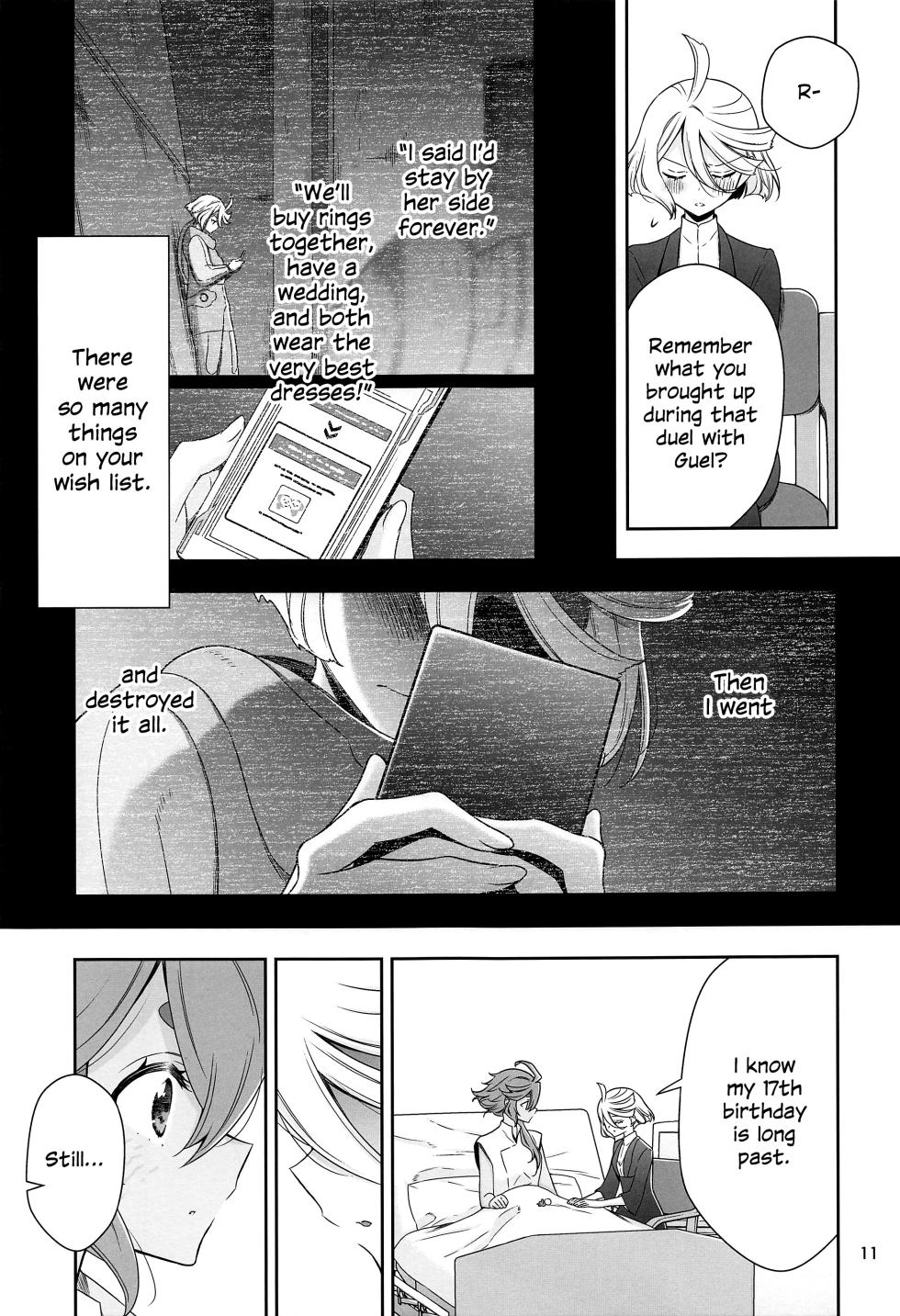 (C102) [Waterfall (Takano Saku)] Shukufuku no Hi | Day of Blessing (Mobile Suit Gundam: The Witch from Mercury) [English] - Page 10