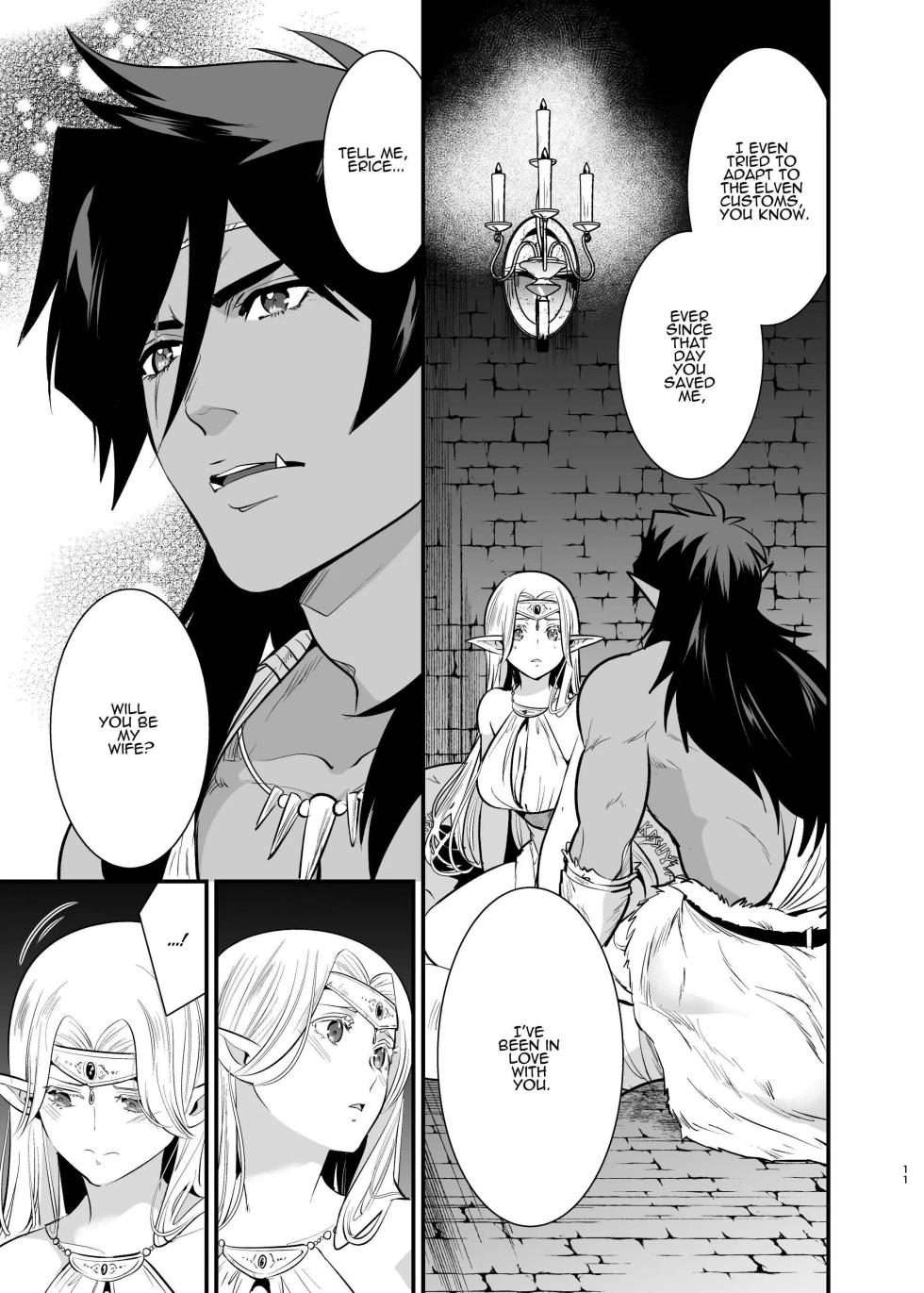 [Jewelry Box (Tamaki Nao)] Orc no Hanayome ~Saraware Elf wa Kairaku ni Ochiru~ | Orc Bride ~Abducted Elf Corrupted by Pleasure~ [English] [Digital] - Page 9