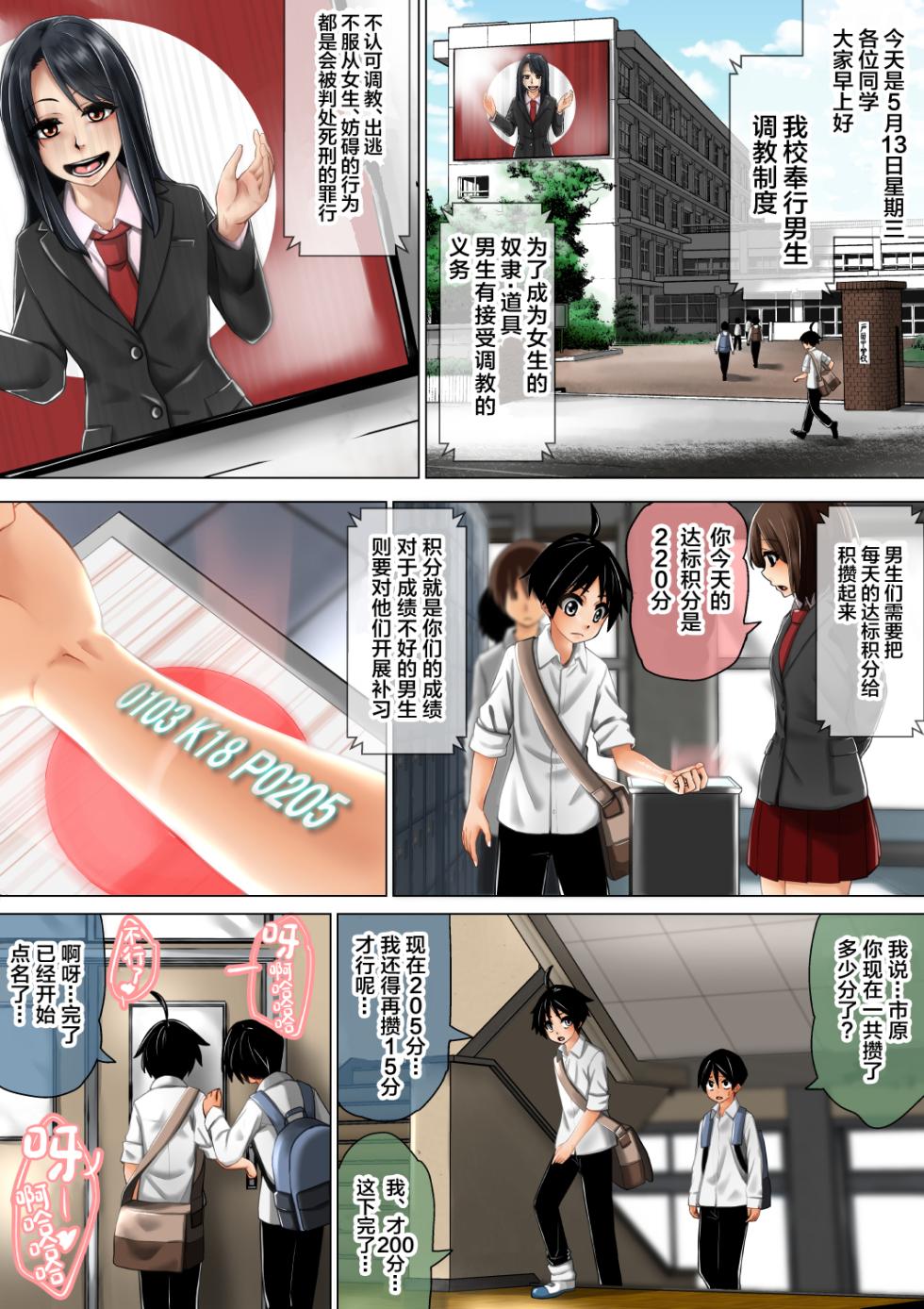 [Mirashichi Tokuni] Joshi ga Danshi o Choukyou suru! Danshi Choukyou Gakkou [Chinese] - Page 2