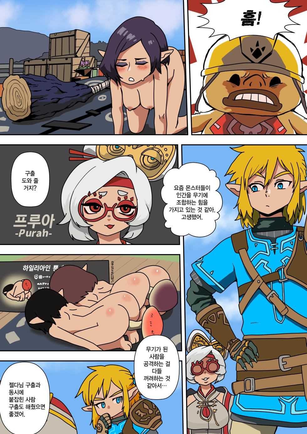 [Nikushoku Kurari] Purah no Teisatsu | 프루아의 정찰 (The Legend of Zelda: Tears of the Kingdom) [Korean] - Page 4