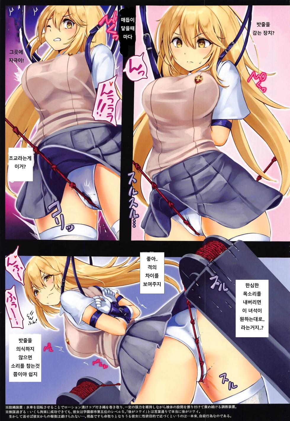(C99) [Monaka Udon (Monikano)] Chounouryokusha Shokuhou Misaki Jinmon Chousho | 초능력자 쇼쿠호 미사키 심문조서 (Toaru Majutsu no Index) [Korean] - Page 5