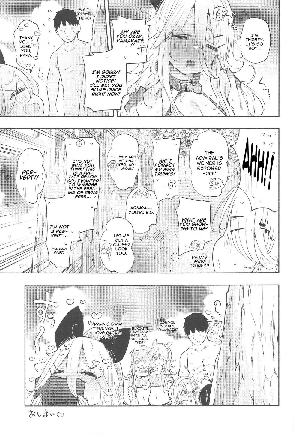 (C102) [Toto-taste (Suzuki Toto)] Yamakaze-chan to Private Beach de Yuuwaku Kozukuri Sex (Kantai Collection -KanColle-) [English] - Page 24