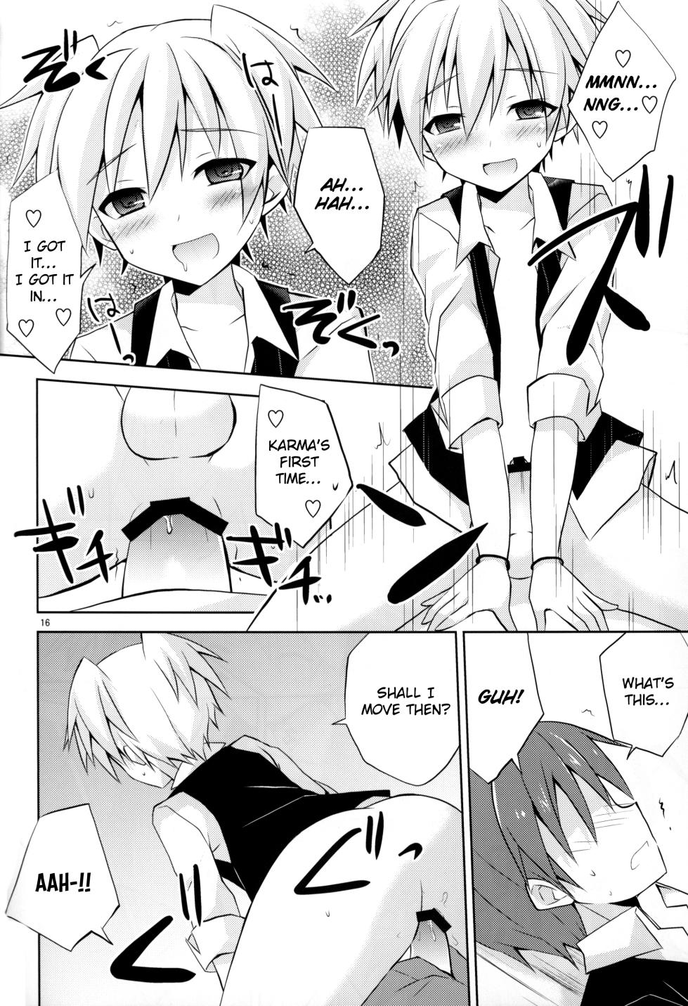 (HaruCC19) [Mimoton (Mimoton)] Kimi ni shika dekinai koto | Something Only You Can Do (Assassination Classroom) [English] [KemoLove] - Page 15