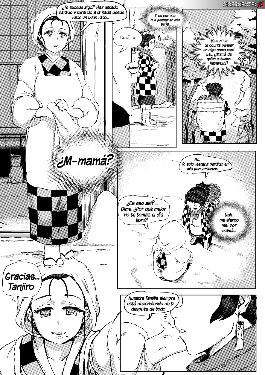 [Tobe] Haha to Watashi (jou) | Mother & I (Parte 1) (Kimetsu no Yaiba) (Spanish) [Kalock] - Page 12