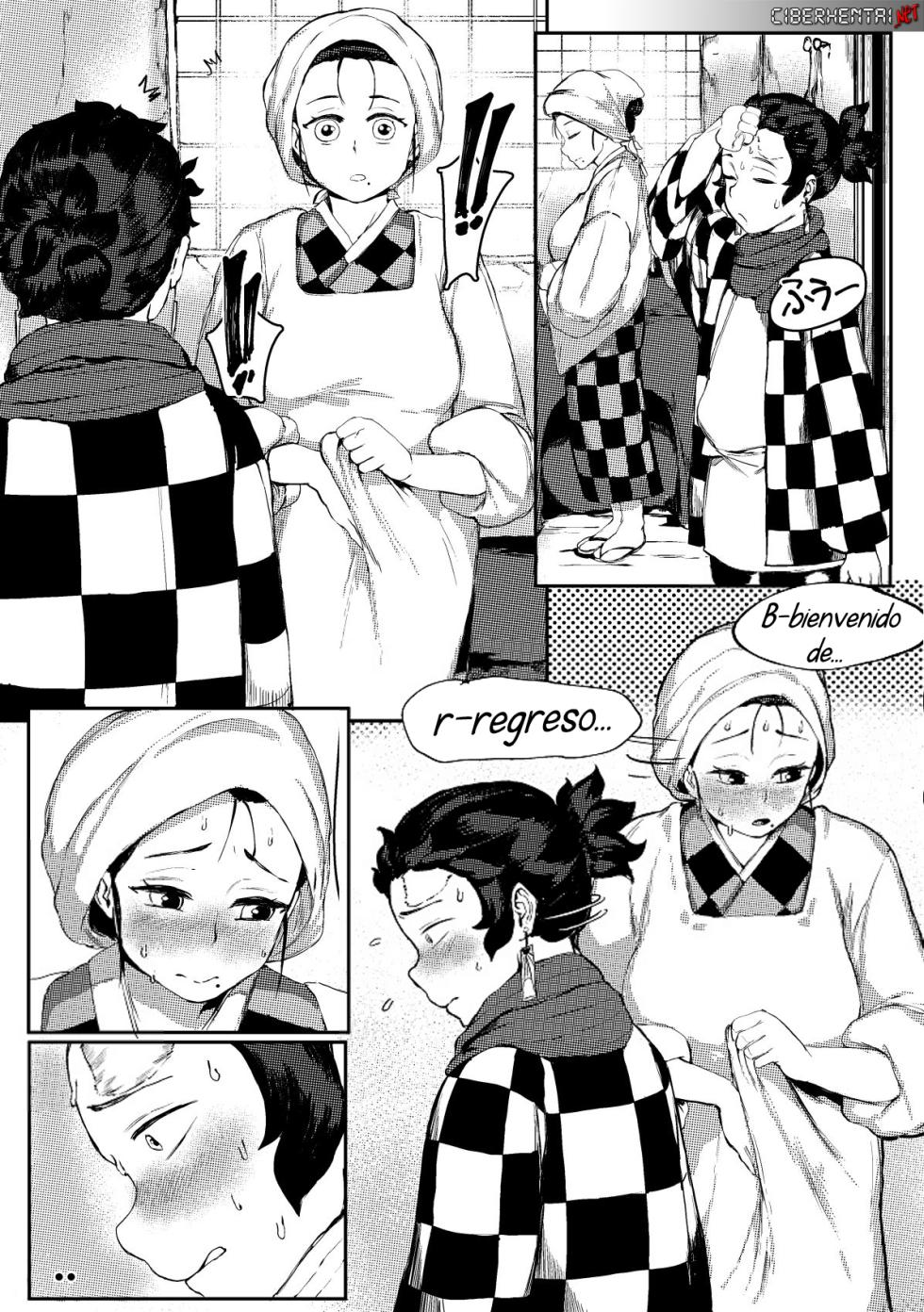 [Tobe] Haha to Watashi (jou) | Mother & I (Parte 2) (Kimetsu no Yaiba) (Spanish) [Kalock] - Page 3