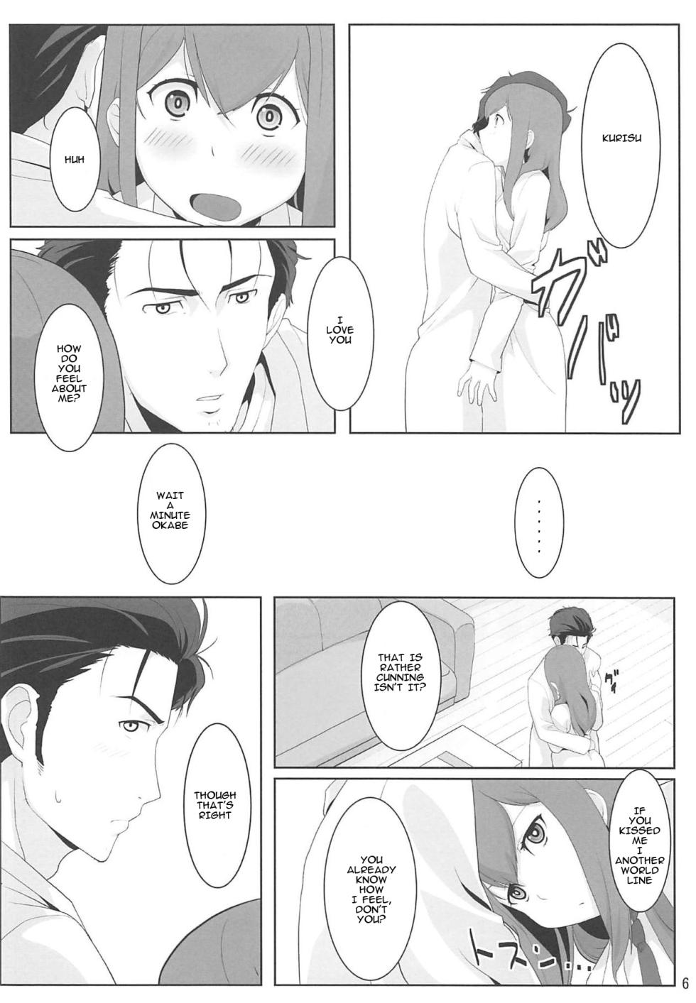 (C81) [Aiiro paradox (Nakata Iropa)] Niritsu Haihan no Cloning (Steins;Gate) [English] [AssFireStarter] - Page 5