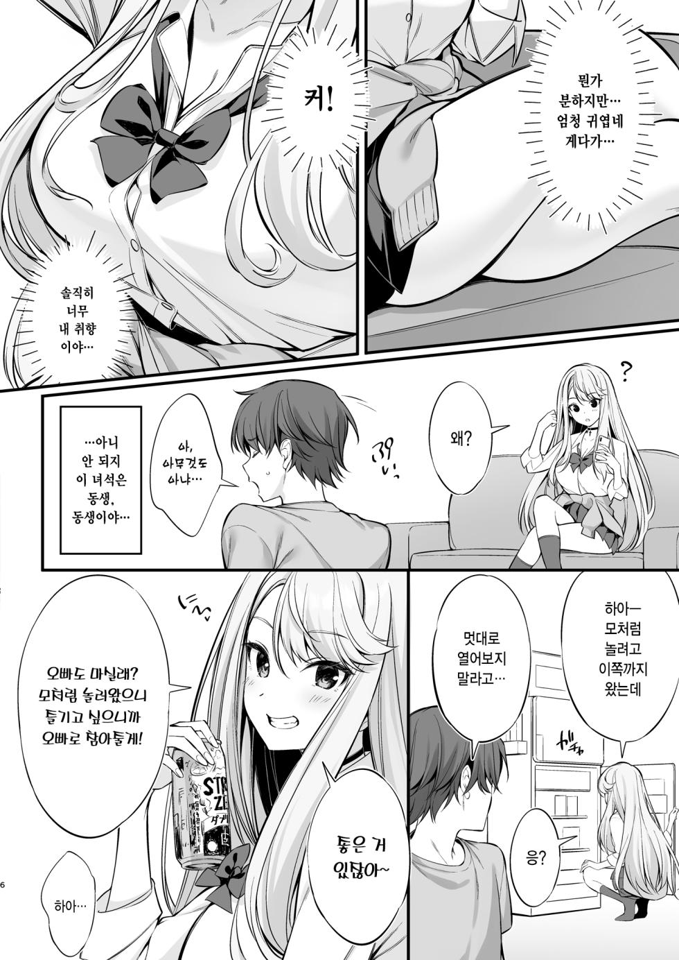 [P:P (Oryou)] SNS de Deatta no wa Gyaru-ka shita Imouto Deshita | SNS를 통해 만난 사람은 갸루가 된 여동생이었다 [Korean] [Digital] - Page 5