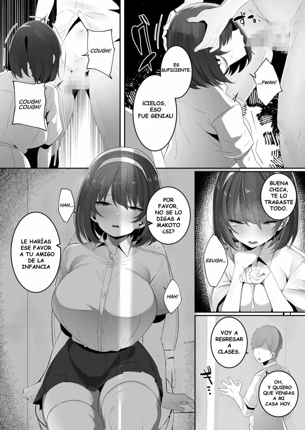 [Ofuton de Suyaa (Mitsudoue)] Kareshi Mochi no Kyonyuu Osananajimi o NTR Nakadashi Suru Hon [Spanish] [H-Doujin Translations] - Page 19