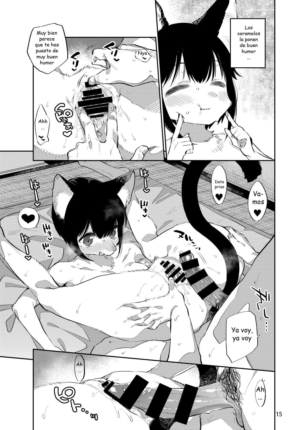 [Mizone Doubutsuen (Mizone)] Tokyo Matatabi Ame | Tokyo Silver Vine Candy [Spanish] [Digital] - Page 14