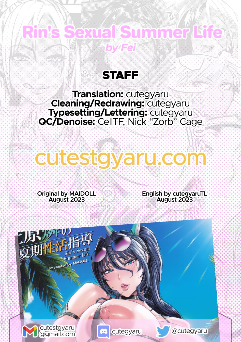 (C102) [MAIDOLL (Fei)] Uehara Rin no Kaki Seikatsu Shidou - Rin's Sexual Summer Life (Action Taimanin) [English] [cutegyaruTL] - Page 27