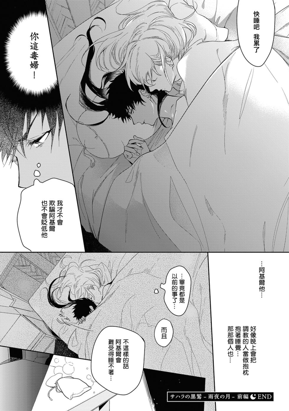 [Soutome Emu] Sahara no Kuro Washi 2 side Alkil | 撒哈拉的黑鹫2 雨夜的月亮 前篇+后篇 第一夜 [Chinese] [冒险者公会] [Digital] - Page 38