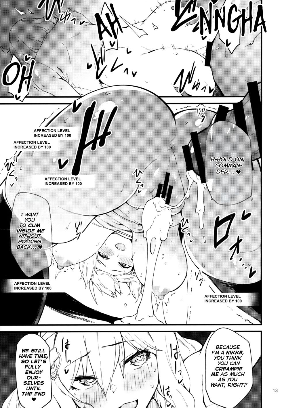 (C102) [Mochi-ya (Yonekura)] Koukando Bugtteru | Bugged Relationship (Goddess of Victory: Nikke) [English] - Page 12