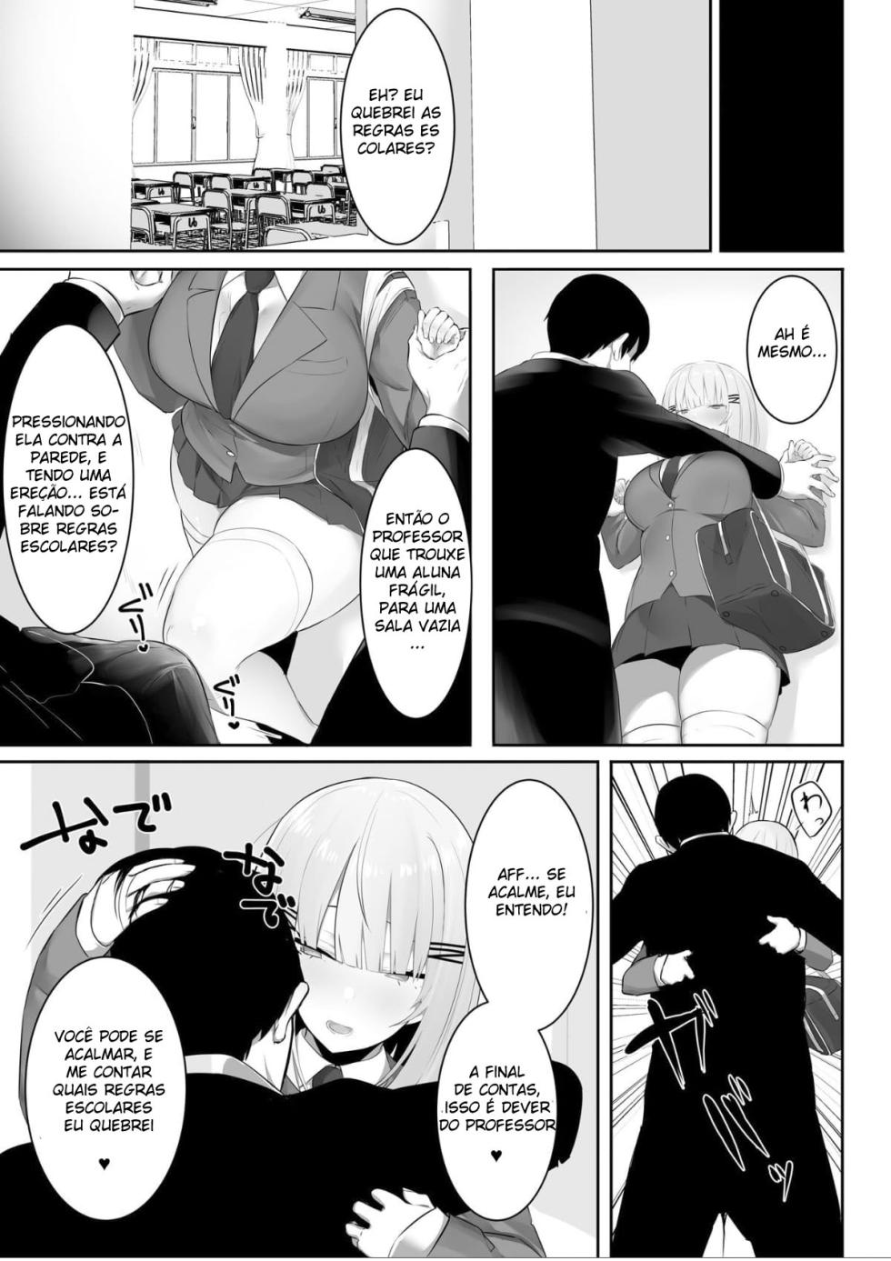 [Ofuton de Suyaa (Mitsudoue)] Onsei Keishiki de Oshiego to Amaama Ecchi [Portuguese-BR] [Mundo Hentai] - Page 5