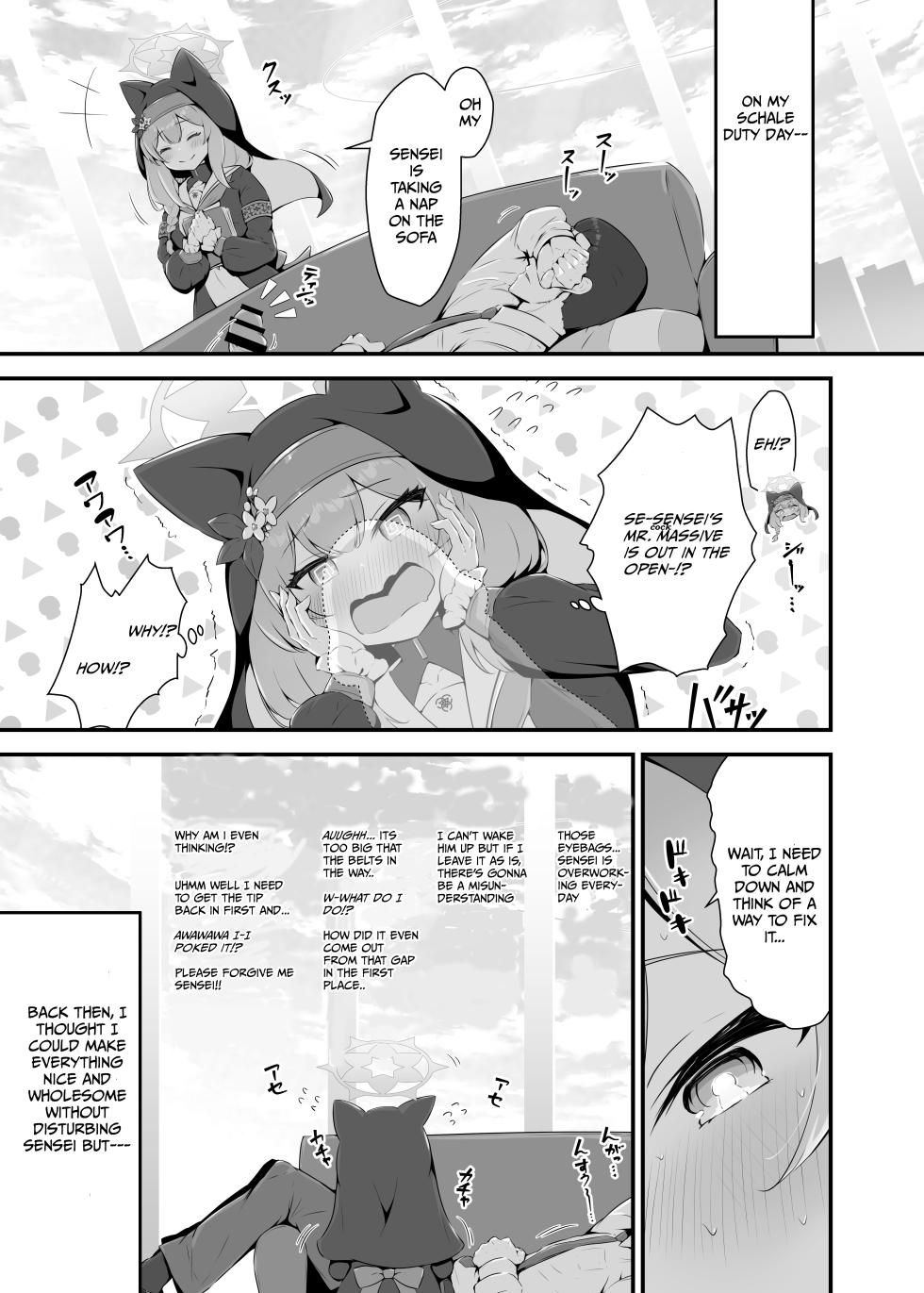 Fluid Liquid (Nukui Ajishio)] Mari ga Sensei no Gorippa-sama o Ukkari Mite Shimatta Kekka...! | What came about after Mari accidentally peeked at Sensei's Mr. Massive (Blue Archive) [Digital] [English] [Kivotos Cultured Nuns Scans] - Page 3