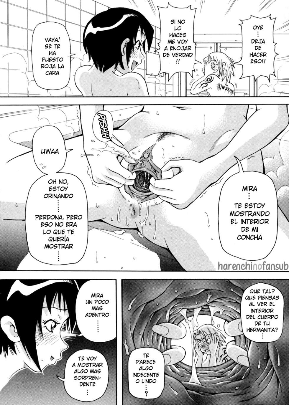 [John K. Pe-ta] Imouto Jigoku Pinku Furo | Baño rosa infernal de la hermanita (Chou Monzetsu Curriculum) [Spanish] [Decensored][Harenchi no Fansub] - Page 10