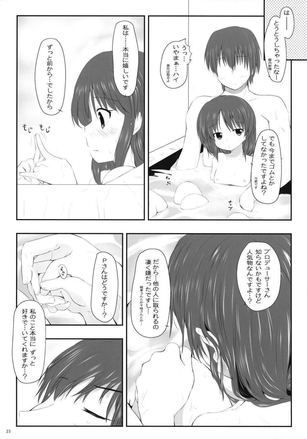 (C91) [K no Kobeya (Kazu)] Arisu Ecchi (THE IDOLM@STER CINDERELLA GIRLS) - Page 23