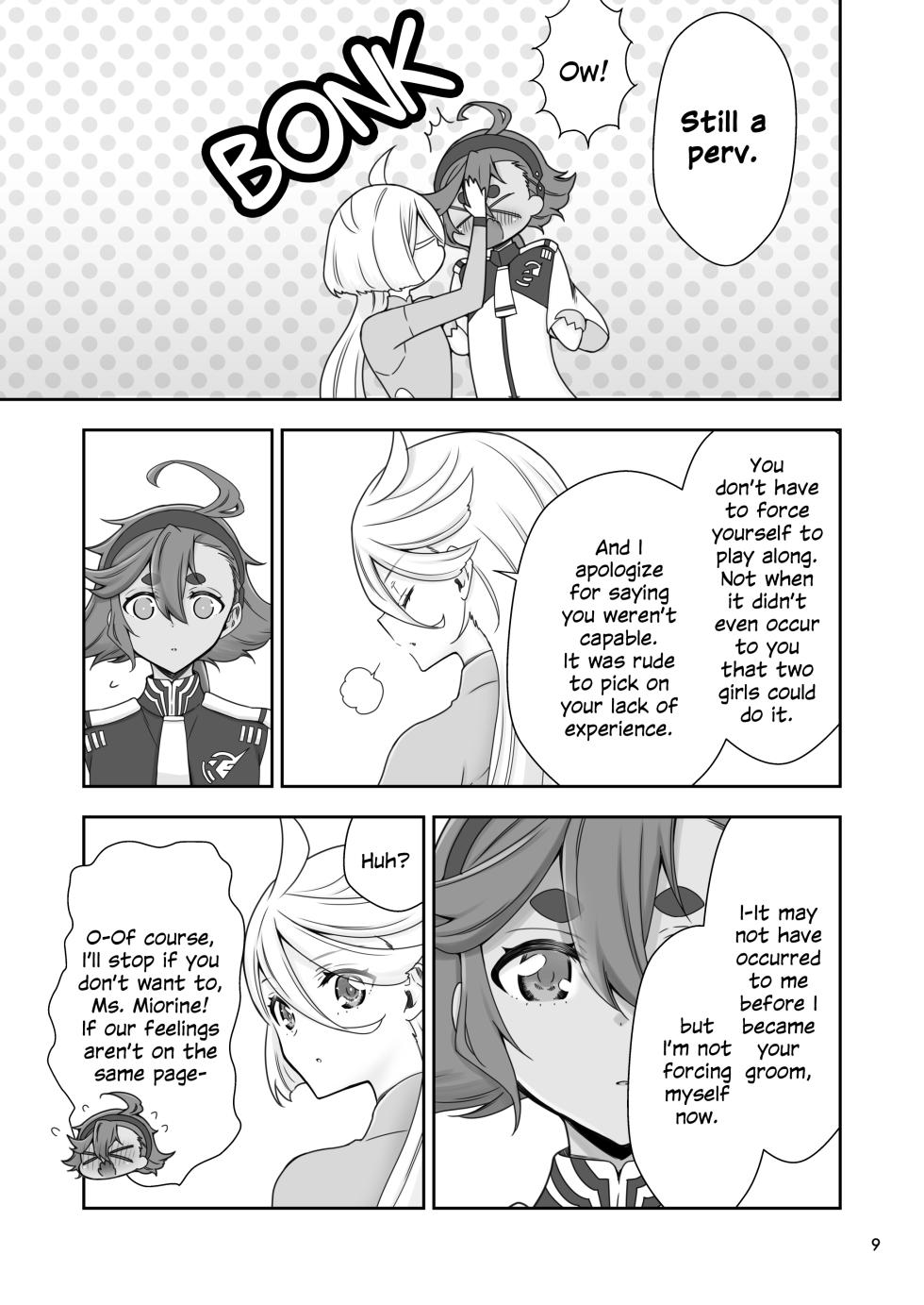 [Waterfall (Takano Saku)] Mayonaka no Majo | The Midnight Witch (Mobile Suit Gundam: The Witch from Mercury) [English] [Digital] - Page 8