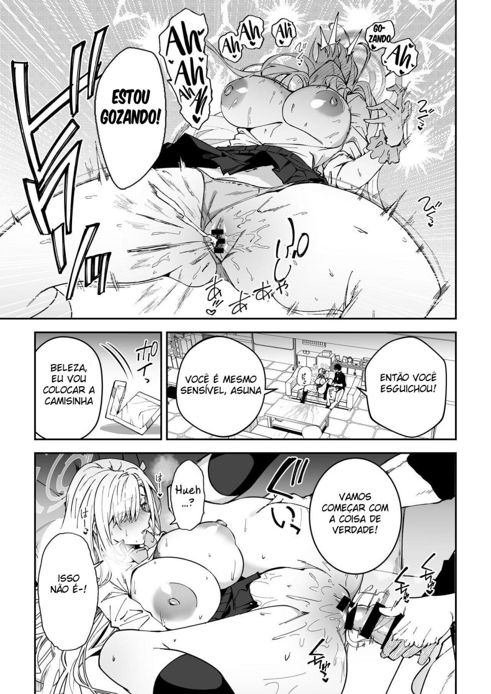 [Syunichi Kansuu (Syunichi)] Seito to Nakayoku Nareru Tatta Hitotsu no Houhou (Blue Archive) [Portuguese-BR] [Mundo Hentai] [Digital] - Page 8