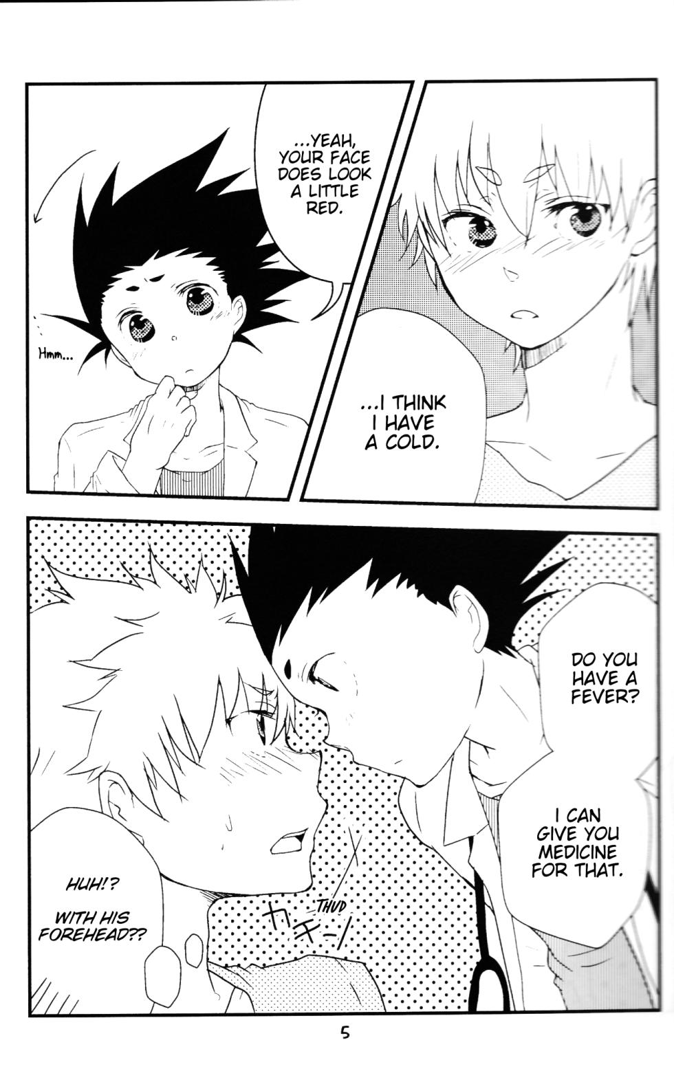 [SHIROZONE (Mizushiro Yuduki)] Heart ni Tokkouyaku | Special medicine for your heart (Hunter x Hunter) [English] [Willeke4439] - Page 6