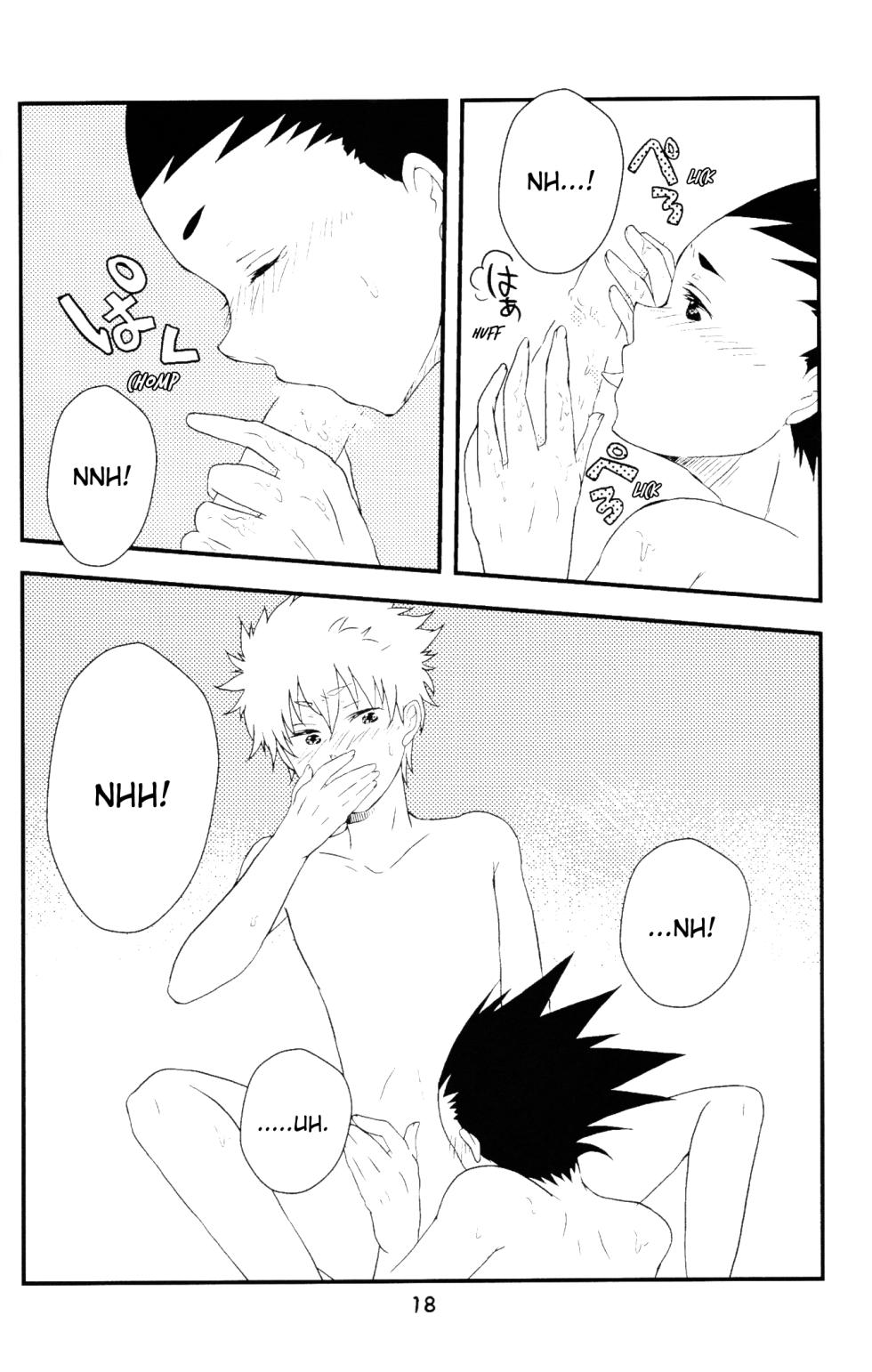 [SHIROZONE (Mizushiro Yuduki)] Heart ni Tokkouyaku | Special medicine for your heart (Hunter x Hunter) [English] [Willeke4439] - Page 19