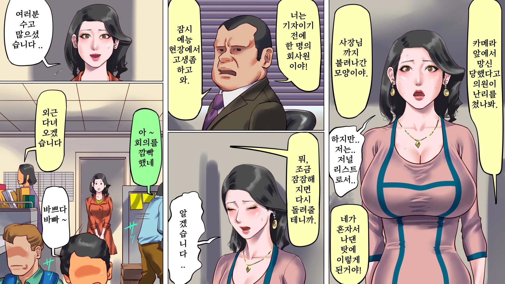 [Naya] 타락한 미녀 아나운서 · 케이코 제1편 치욕의 노예근무 | 堕とされた美人キャスター・慶子 第一部 恥辱の奴隷勤務編 [Korean] - Page 15